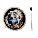 50cm Grosse Schamanentrommel Adler Djembe Indianer...