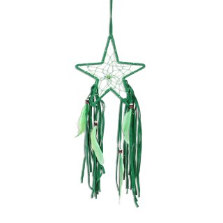 Ca. 40cm x 15cm Traumfänger Dreamcatcher Schlafzimmer DekoKinder -  Grün Stern