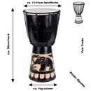 30cm Djembe Trommel Bongo Elefant Schwarz A1