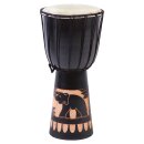 40cm Djembe Trommel Bongo Elefant Schwarz A1
