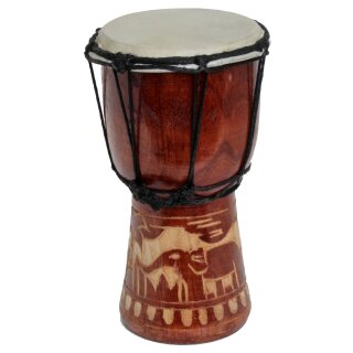 20cm Djembe Trommel Bongo Elefant Holz A2