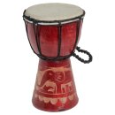 20cm Djembe Trommel Bongo Elefant Holz A2