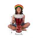 60cm Djembe Trommel Bongo Elefant Holz A2