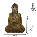 63cm Holzbuddha Buddha Holz Handarbeit Meditation Tibet...