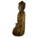 63cm Holzbuddha Buddha Holz Handarbeit Meditation Tibet Style
