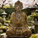 63cm Holzbuddha Buddha Holz Handarbeit Meditation Tibet Style