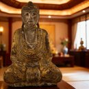 63cm Holzbuddha Buddha Holz Handarbeit Meditation Tibet Style