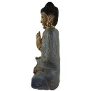 62cm Holzbuddha Buddha Holz Handarbeit Betender Vitarka Mudra