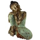 60cm Holzbuddha Buddha Holz Handarbeit Schlafender Tibet Style