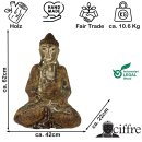 62cm Holzbuddha Buddha Holz Handarbeit Betender Vitarka...