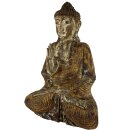 62cm Holzbuddha Buddha Holz Handarbeit Betender Vitarka Mudra