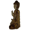 62cm Holzbuddha Buddha Holz Handarbeit Betender Vitarka Mudra