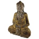 63cm Holzbuddha Buddha Holz Handarbeit Meditation Tibet Style