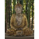 60cm Holzbuddha Buddha Holz Handarbeit Meditation Tibet Style