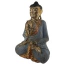 60cm Holzbuddha Buddha Holz Handarbeit Betender Vitarka Mudra