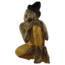 60cm Holzbuddha Buddha Holz Handarbeit Schlafender Tibet Style