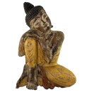 60cm Holzbuddha Buddha Holz Handarbeit Schlafender Tibet...
