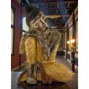 60cm Holzbuddha Buddha Holz Handarbeit Schlafender Tibet Style