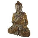 60cm Holzbuddha Buddha Holz Handarbeit Betender Vitarka Mudra