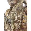 60cm Holzbuddha Buddha Holz Handarbeit Betender Vitarka Mudra