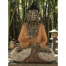 60cm Holzbuddha Buddha Holz Handarbeit Betender Vitarka Mudra