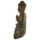 60cm Holzbuddha Buddha Holz Handarbeit Betender Vitarka Mudra