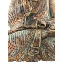 60cm Holzbuddha Buddha Holz Handarbeit Betender Vitarka Mudra