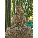 60cm Holzbuddha Buddha Holz Handarbeit Betender Vitarka Mudra