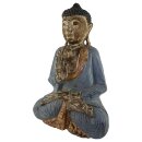 60cm Holzbuddha Buddha Holz Handarbeit Betender Vitarka Mudra