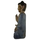 60cm Holzbuddha Buddha Holz Handarbeit Betender Vitarka Mudra