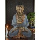 60cm Holzbuddha Buddha Holz Handarbeit Betender Vitarka Mudra