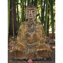 60cm Holzbuddha Buddha Holz Handarbeit Meditiation Tibet Style