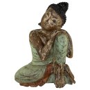 60cm Holzbuddha Buddha Holz Handarbeit Schlafender Tibet...