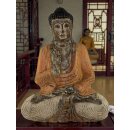 60cm Holzbuddha Buddha Holz Handarbeit Betender Vitarka Mudra