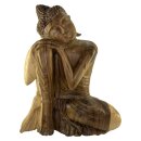 60cm Holzbuddha Buddha Natur Holz Handarbeit Schlafender...