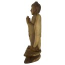 60cm Holzbuddha Buddha Natur Holz Handarbeit Meditation Añjali Mudra