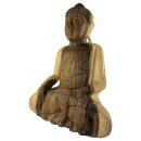 60cm Holzbuddha Buddha Natur Holz Handarbeit Meditation Betender