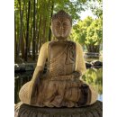 60cm Holzbuddha Buddha Natur Holz Handarbeit Meditation Betender