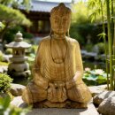 62cm Holzbuddha Buddha Natur Holz Handarbeit Meditation Tibet Style