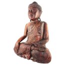 60cm Holzbuddha Buddha Braun Holz Handarbeit Meditation Betender