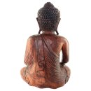 60cm Holzbuddha Buddha Braun Holz Handarbeit Meditation Betender