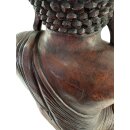 60cm Holzbuddha Buddha Braun Holz Handarbeit Meditation Betender