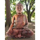 60cm Holzbuddha Buddha Braun Holz Handarbeit Meditation Betender