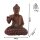 60cm Holzbuddha Buddha Braun Holz Handarbeit Betender Abhaya Mudra