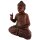 60cm Holzbuddha Buddha Braun Holz Handarbeit Betender Abhaya Mudra