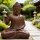 60cm Holzbuddha Buddha Braun Holz Handarbeit Betender Abhaya Mudra
