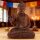 60cm Holzbuddha Buddha Braun Holz Handarbeit Betender Abhaya Mudra