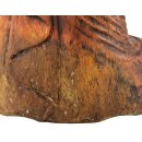 60cm Holzbuddha Buddha Braun Holz Handarbeit Betender Abhaya Mudra