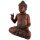 60cm Holzbuddha Buddha Braun Holz Handarbeit Betender Abhaya Mudra